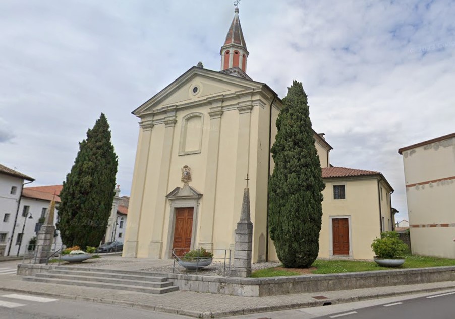 Veduta della facciata della Chiesa Jalmico a Palmanova